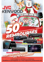 Promos et remises  : Jusqu'à 50€ remboursés avec JVC et KENWOOD