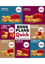 Prospectus Quick : Bons plans