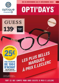 Prospectus Optique E.Leclerc ROQUES SUR GARONNE : Optidays Noël