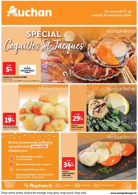 Prospectus Auchan SENS : Spécial coquilles St-Jacques