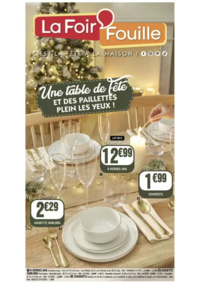 Prospectus La Foir'Fouille BESANCON : Une table de Fête et des pailletes plein les yeux !