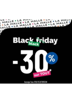 Prospectus La Halle : Black Friday : -30% sur tous nos articles !