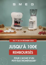 Promos et remises  : Smeg vous rembourses jusqu'à 100€