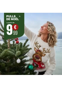 Prospectus La Halle Cormontreuil : Ambiance festive activée avec nos pulls de Noël à partir de 9,99€ pour toute la famille !