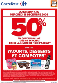 Prospectus Carrefour PONTAULT COMBAULT : OP BON D’ACHAT SUR YAOURTS, COMPOTES & DESSERTS