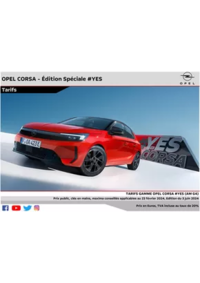 Prospectus Distributeur OPEL SUD AUTO SARL PAVIE : Opel Nouvelle Corsa