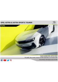 Prospectus Distributeur OPEL SUD AUTO SARL PAVIE : Opel Astra