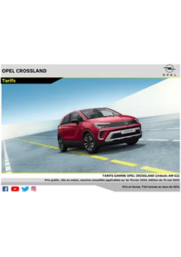 Prospectus Distributeur OPEL MONDIAL AUTOS SA PERONNAS : Opel Crossland