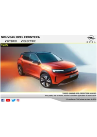 Prospectus Distributeur OPEL GARAGE A.D.C. AULNAY-SOUS-BOIS : Opel Nouveau Frontera