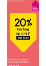 Prospectus Leen Bakker : 20% Korting Op Alles