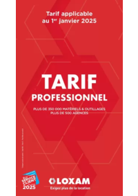 Prospectus Loxam MILLAU : Tarifs professionnels