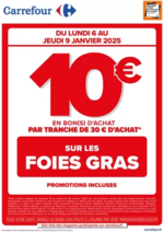 Prospectus Carrefour : OPERATION BON D’ACHAT SUR LES FOIES GRAS