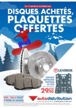 Prospectus auto distribution : Disques achetés, plaquettes offertes