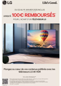 Prospectus Boulanger Augny : OFFRE LG : JUSQU'À 100€ REMBOURSÉS