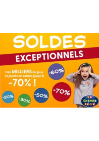 Prospectus La grande Récré MONTLUCON : Soldes Exceptionells