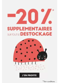 Prospectus Aubert ARCUEIL : Super Déstockage : 20% supplémentaires !