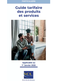 Prospectus LCL le crédit Lyonnais VOUZIERS : Guide tarifaire