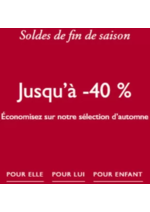 Promos et remises  : Soldes jusqu'à -40%