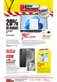 Prospectus Inter Discount Heimberg CF XXL : Interdiscount reklamblad FR