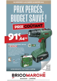 Prospectus Bricomarché CONTRES : Bricomarché Prix percés, budget sauvé !