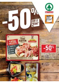 Prospectus Spar LES CABANNES : -50% sur le 2ème