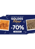 Promos et remises  : Des remises incroyables allant jusqu’à -70% sur une large gamme de tissus sélectionnés avec soin