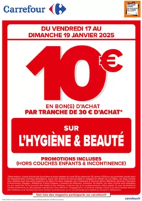 Prospectus Carrefour AULNAY SOUS BOIS : OPERATION BON D’ACHAT SUR L’HYGIENE BEAUTE