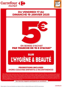 Prospectus Carrefour Market CHATEAURENARD : OPERATION BON D’ACHAT SUR L’HYGIENE BEAUTE