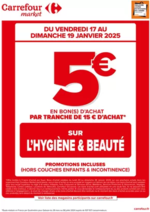 Prospectus Carrefour Market : OPERATION BON D’ACHAT SUR L’HYGIENE BEAUTE