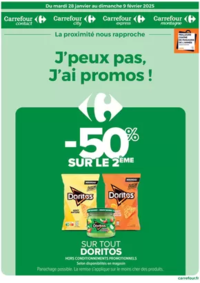 Prospectus Carrefour Drive ABBEVILLE : J'PEUX PAS, J'AI PROMOS DU 28 JANVIER AU 9 FEVRIER 2025