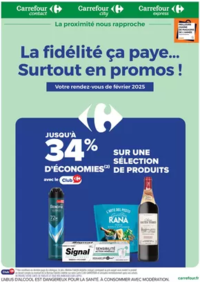 Prospectus Carrefour city Briançon : LA FIDÉLITÉ, CA PAYE... SURTOUT EN PROMO EN FÉVRIER !