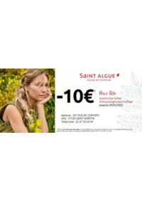 Prospectus saint algue ANGY MOUY : Profitez d'une remise de 10 Euros