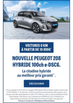 Promos et remises  : Nouvelle Peugeot 208 hybride