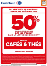 Prospectus Carrefour CLAYE-SOUILLY : OPERATION BON D’ACHAT SUR LES CAFES & THES