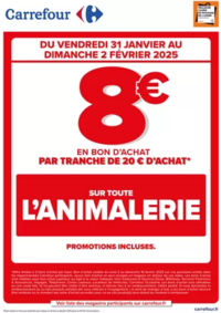 Prospectus Carrefour ST ANDRE LES VERGERS : OPERATION BON D’ACHAT SUR L’ANIMALERIE