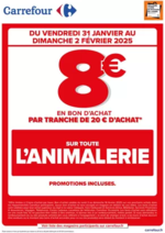 Prospectus Carrefour : OPERATION BON D’ACHAT SUR L’ANIMALERIE