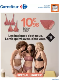 Prospectus Carrefour Drive VILLERS BOCAGE Rue Château d'eau : SPECIAL LINGERIE