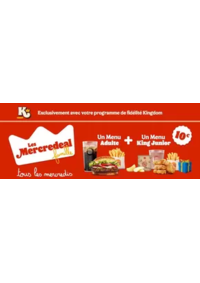 Prospectus Burger King Aubervilliers : Les Mercredeal Famille