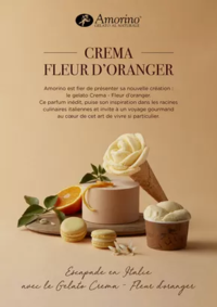 Prospectus Amorino Nice : CREMA FLEUR D'ORANGER