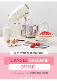 Prospectus Copra PAMPROUX : SMEG VOUS OFFRE 5 ANS DE GARANTIE