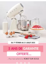 Prospectus Copra : SMEG VOUS OFFRE 5 ANS DE GARANTIE