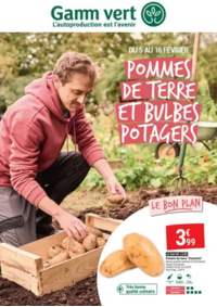 Prospectus Gamm vert : POMMES DE TERRE ET BULBES POTAGERS