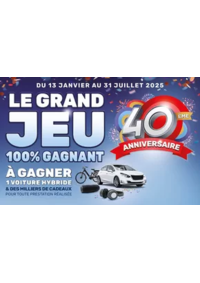 Prospectus AD SAINT LEONARD EN BEAUCE : Un GRAND JEU 100% GAGNANT POUR FÊTER UNE ANNÉE EXCEPTIONNELLE : LES 40 ANS DU RÉSEAU AD !