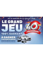 Prospectus  : Un GRAND JEU 100% GAGNANT POUR FÊTER UNE ANNÉE EXCEPTIONNELLE : LES 40 ANS DU RÉSEAU AD !