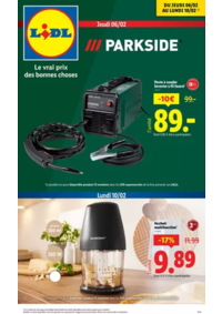 Prospectus Lidl PARIS 247 rue de Crimée : Nouvel arrivage Parkside chez Lidl! Faites le plein de bonnes affaires.