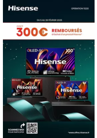 Prospectus Boulanger Chalon-sur-Saône : OFFRE Hisense : JUSQU'À 300€ REMBOURSÉS