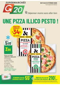 Prospectus G20 CHERBOURG : UNE PIZZA ILLICO PESTO !