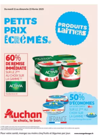 Prospectus Auchan BUCHELAY : Produits laitiers : Petits prix écrémés