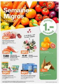 Prospectus Migros Estavayer-le-Lac : Tolles Ängbot für Schnäppchenjäger