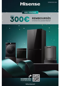 Prospectus Boulanger Biganos : OFFRE Hisense : jusqu'à 300€ remboursés !